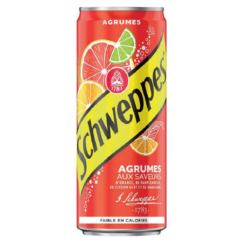 Cannette Schweppes Agrumes