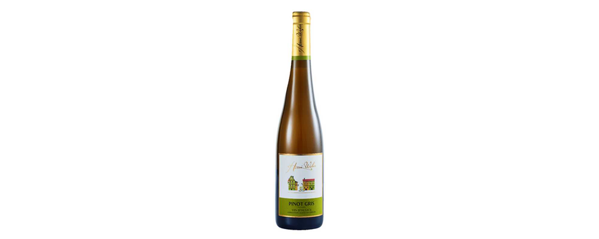 Alsace.
Nez de coings et de pêches jaunes, pointes d'épices et de bergamote. Un rien de rhubarbe et de poivre blanc. Vineux, profond, gourmand et fruité
Idéal avec viande blanche, choucroute ou raclette.